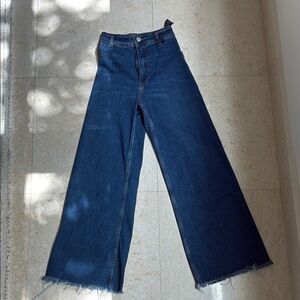 Zara Sailor style Jeans in Dark Blue